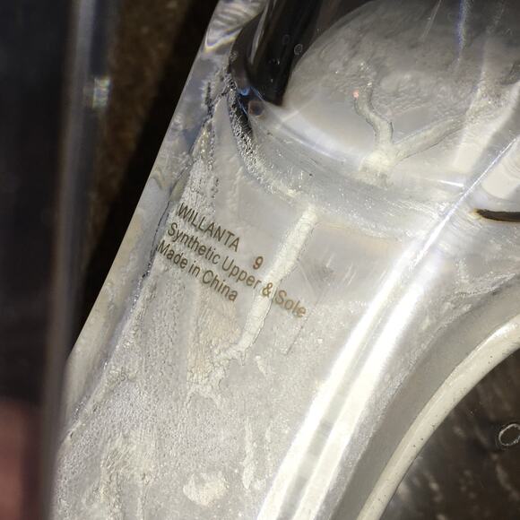 Privileged Lemon Drop Clear Vinyl Heels Womens 9 Dancer Platform Stripper Shoes - Picture 6 of 8